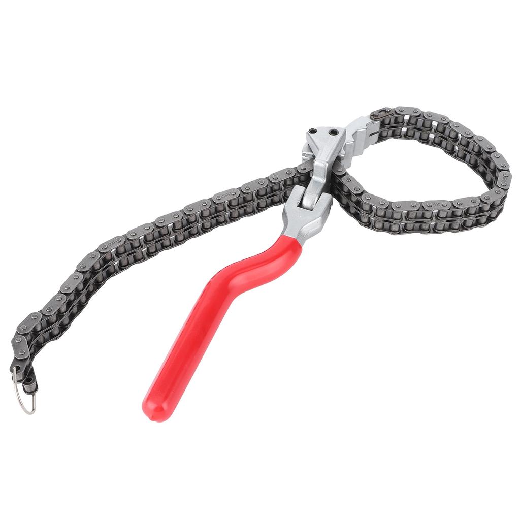 Chain Type Oil Filter Wrench Spanner 13.8in Long Handle Ergonomic Auto Car Repairing Tool Oil Filter Spanner Oil Filter Wrench