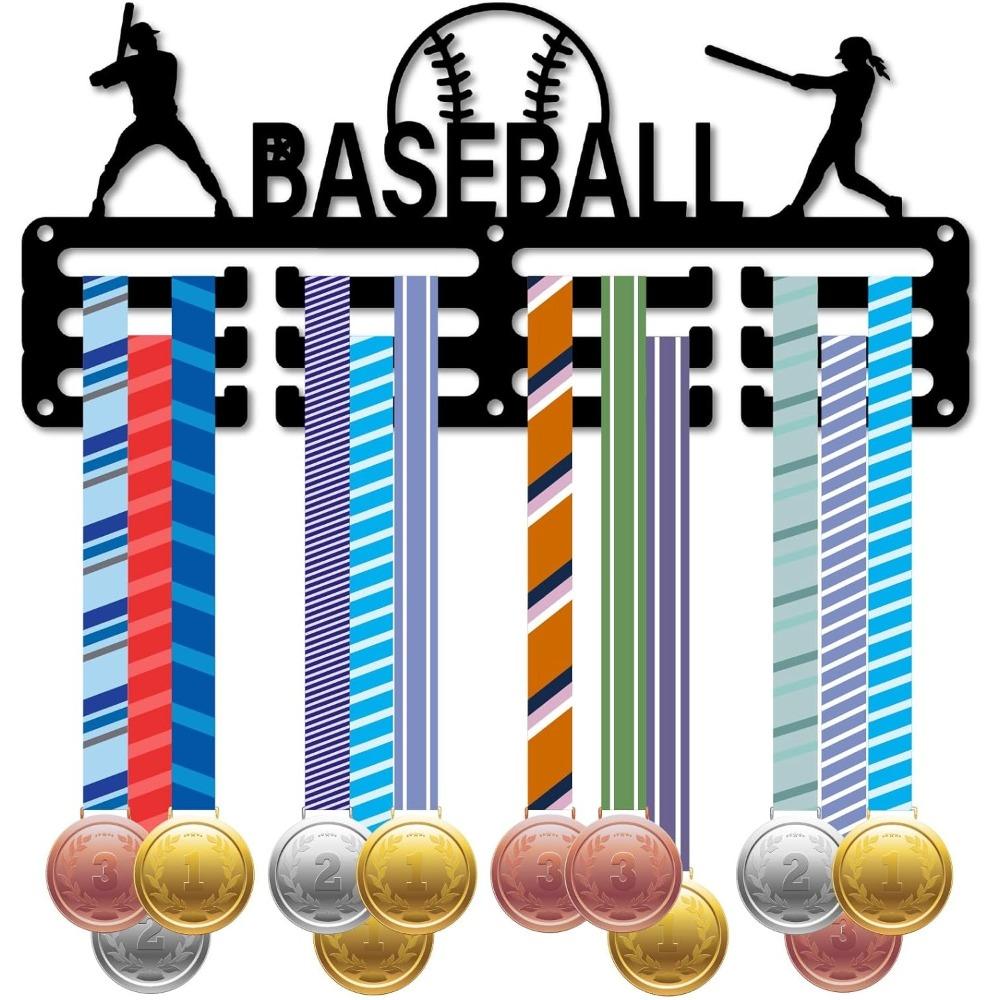 Iron Medal Holder Wall Mounted Sports Medal Rack Awards Display Hanger for Jiu Jitsu Runner Competition Victory Gymnastics 11.4 x 5.1 Inch