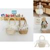 Fashionable Baby Summer Beach Bag Charming Woven Handheld Tote For Girls