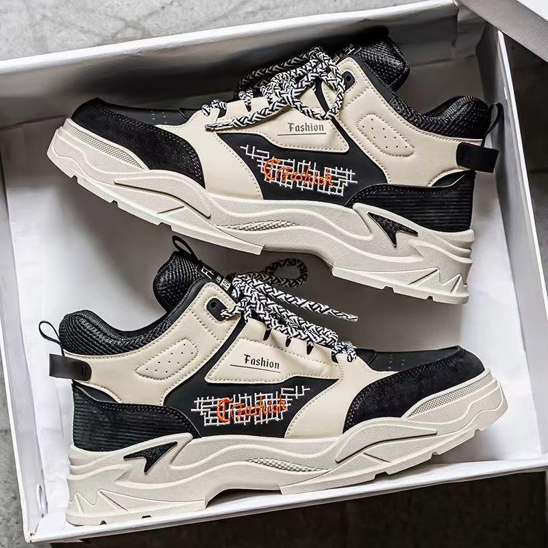 Autumn men's shoes high-top tooling shoes men's trend thick-soled men's sports single shoes casual board shoes trendy shoes