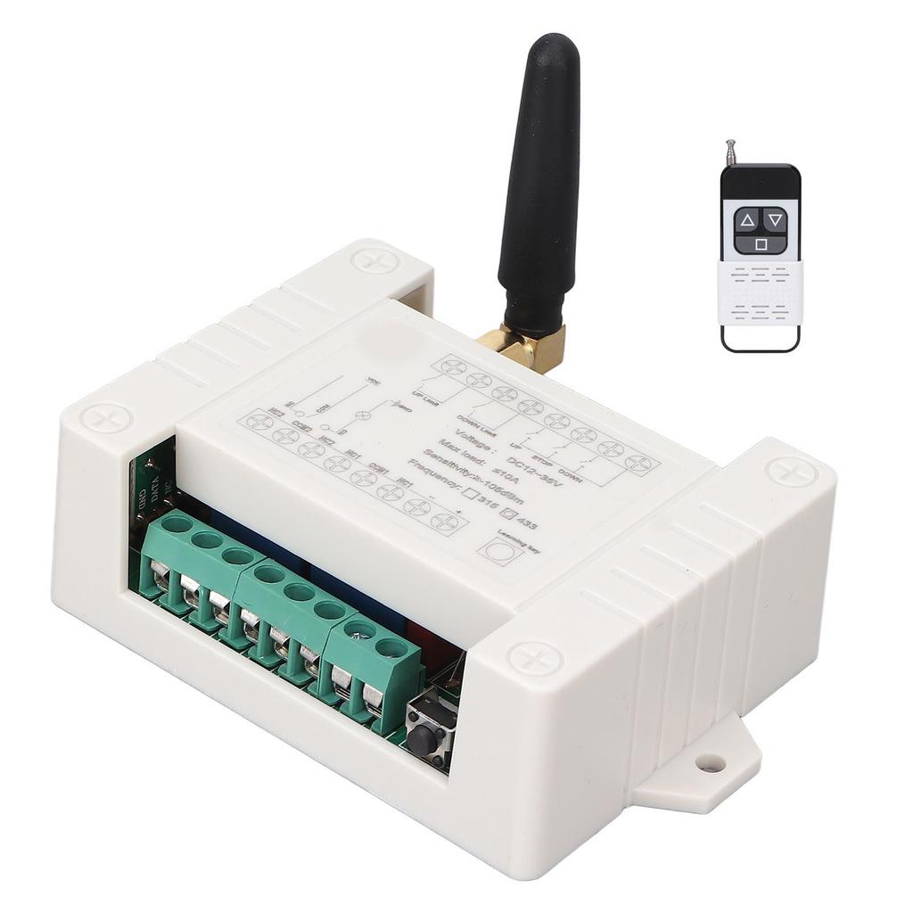 Motor Fernbedienungsschalter DC 12V 24V 36V 433MHz Einstellbarer Motor Vorwärts und Rückwärts Fernbedienung