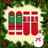 high quality1 Pair Men's Christmas Elf & Santa Leg Warmers - Red & Green Festive Matching Hat-Like Design, - Hand Washable - Funny Novelty Party