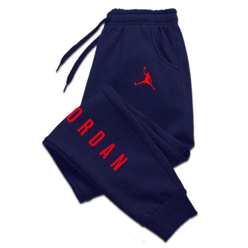 

New style printed sport pants suitable for both men and women, luxurious long-distance running pants, casual fitness pants M