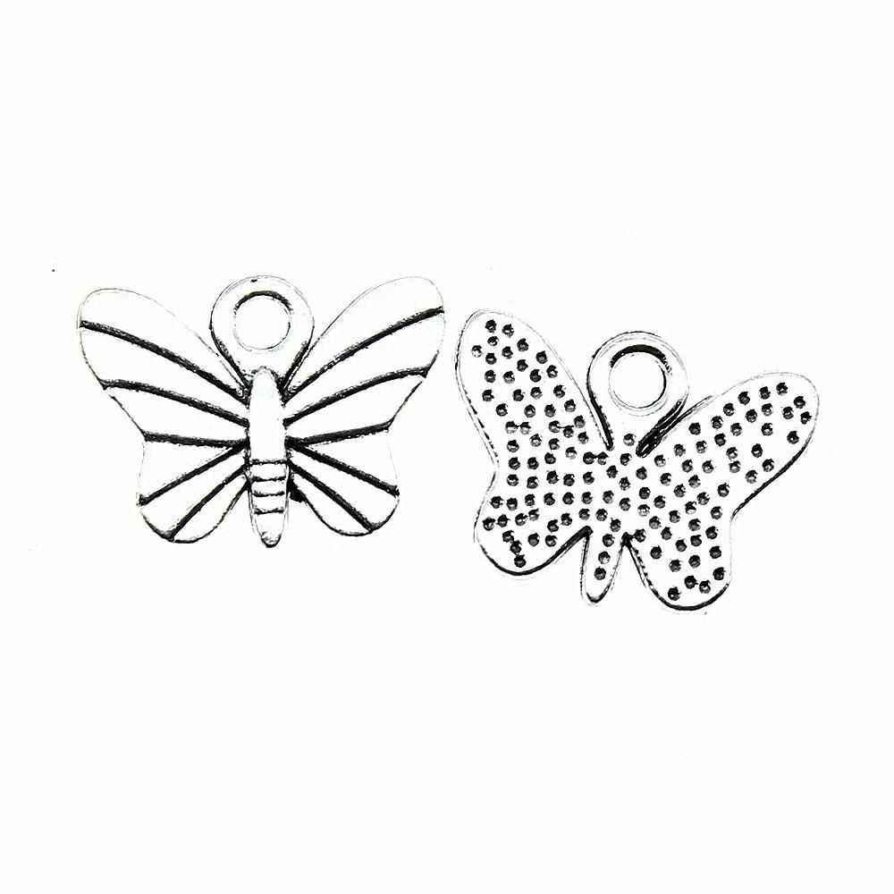 Butterfly Charms Simple Pendants For Minimalist DIY Jewelry Making