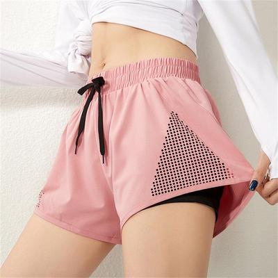 Damen Schnelltrocknende Anti-Expositions 2-in-1 Yoga- & Laufshorts