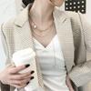 Single Side Tassel Pearl Shell Necklace, Japanese Korean Dynamic Clavicle Chain