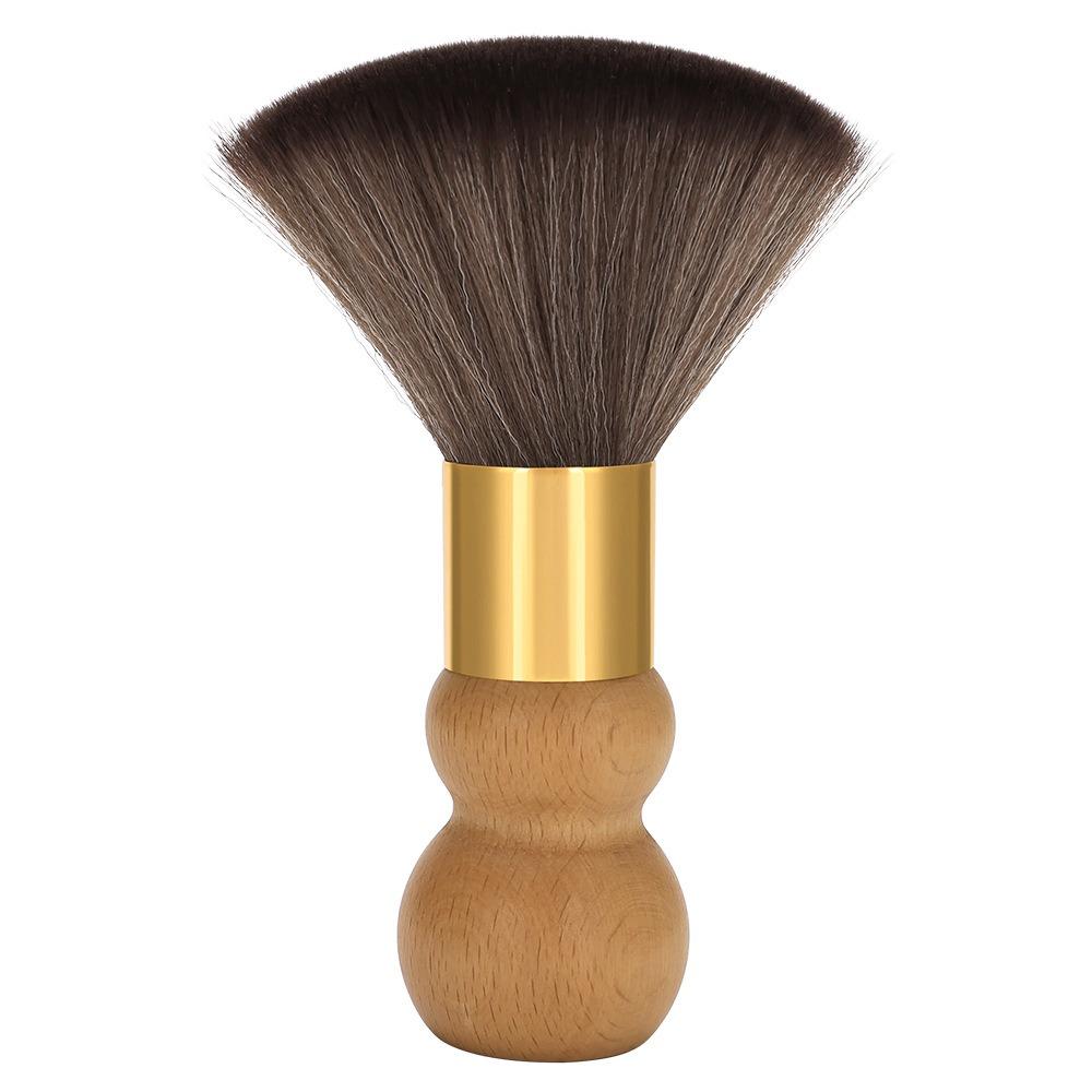 Wooden Handle Salon Brush Soft Brush Hair Cleaning Brush Fashion Barber Brush  Home Use