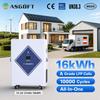 ASGOFT EU Stock All in One 16kWh Solar Battery 51.2V 314Ah 300Ah LiFePO4 Battery with Wheels for Home Energy Storage System
