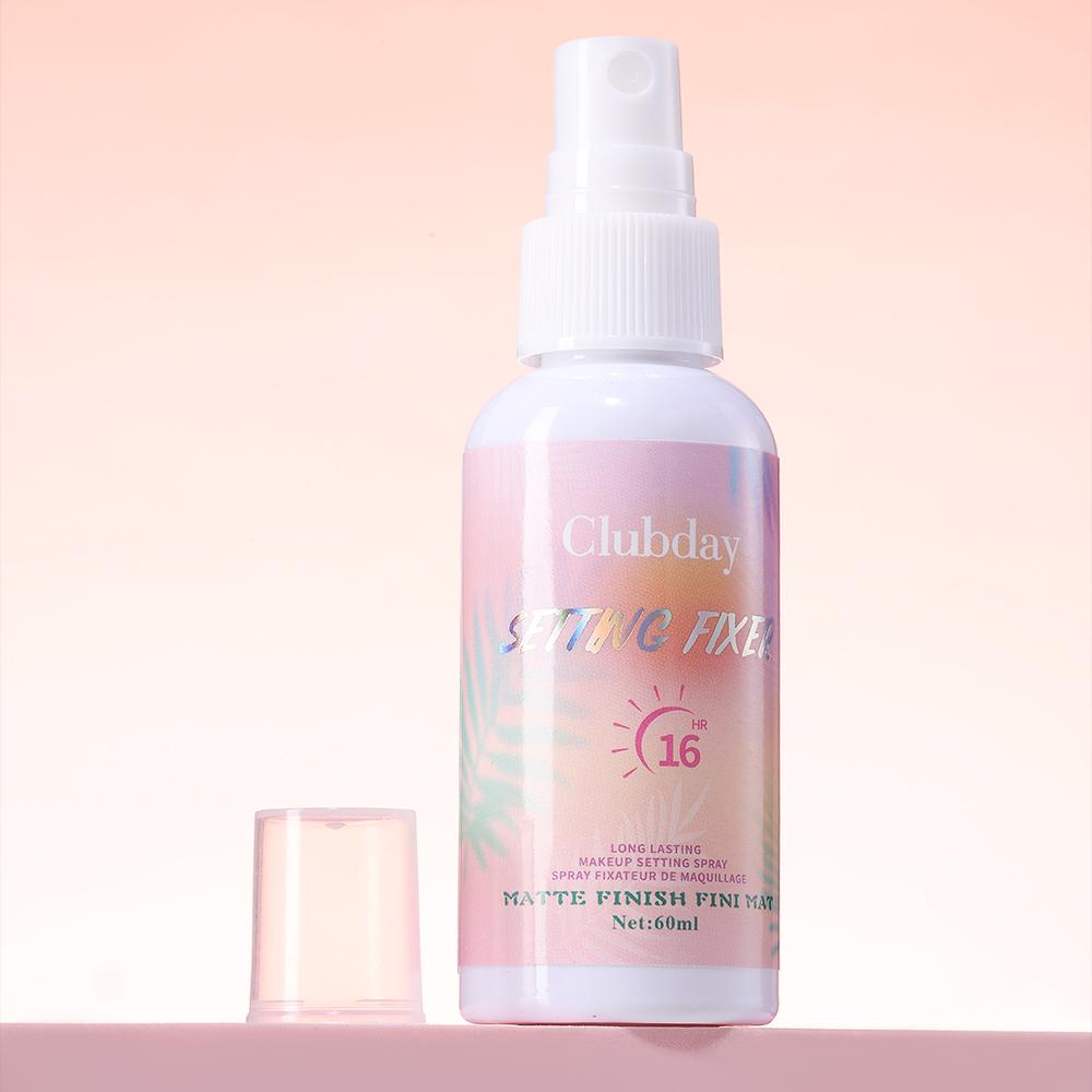 Matte Finish Setting Spray 60ml Long-Lasting Hydrating Makeup Fixer Waterproof Oil Control Face Setting Spray Smudgeproof Refreshing Primer & Finisher