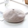 Kids Wool Blend Beret Hat - Vintage Style Warm Multiple Colors Face-Flattering 49-53cm