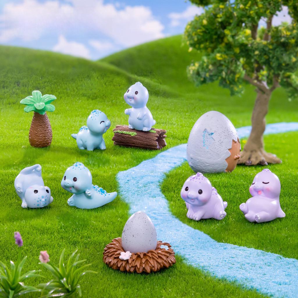 Cute Resin Dinosaur Figurines For Diy Crafts Garden Ornaments Desk Decor