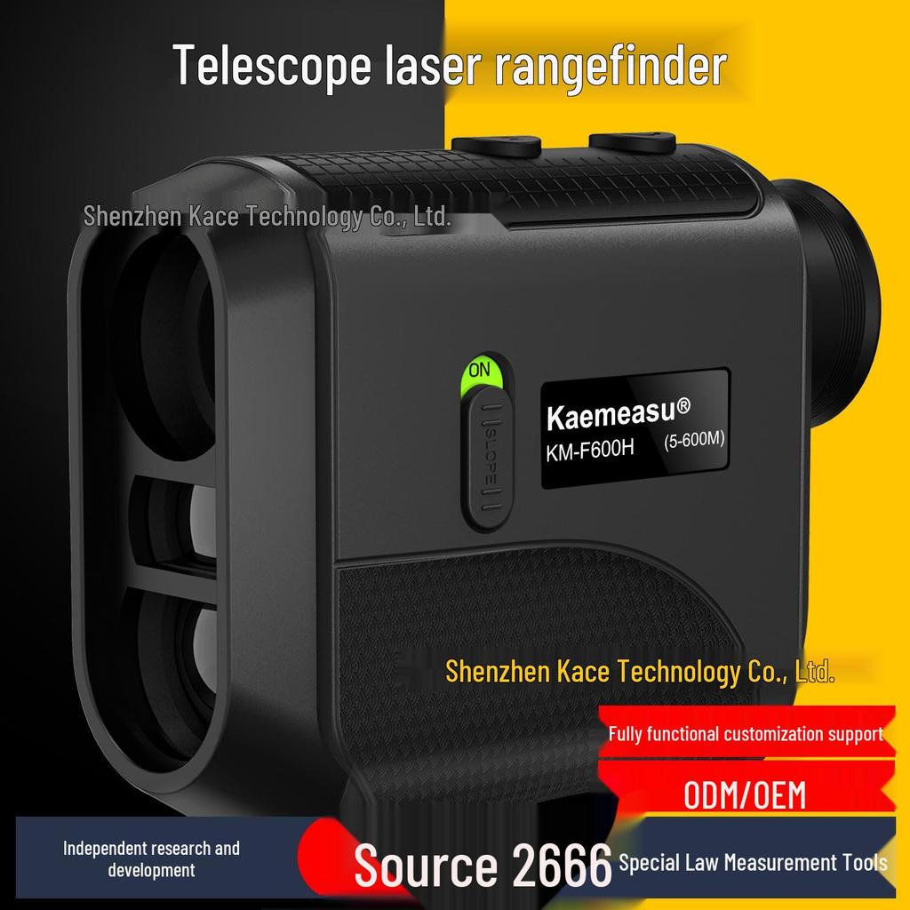 Rechargeable Handheld Binoculars with Laser Rangefinder for Outdoor Golf: Measures Height, Angle, and Speed