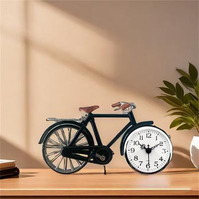 Miniature Quartzs Mechanism Clock Insert with 80mm Round Face Silver Trim Arabic Numerals for DIY and Crafting Projects