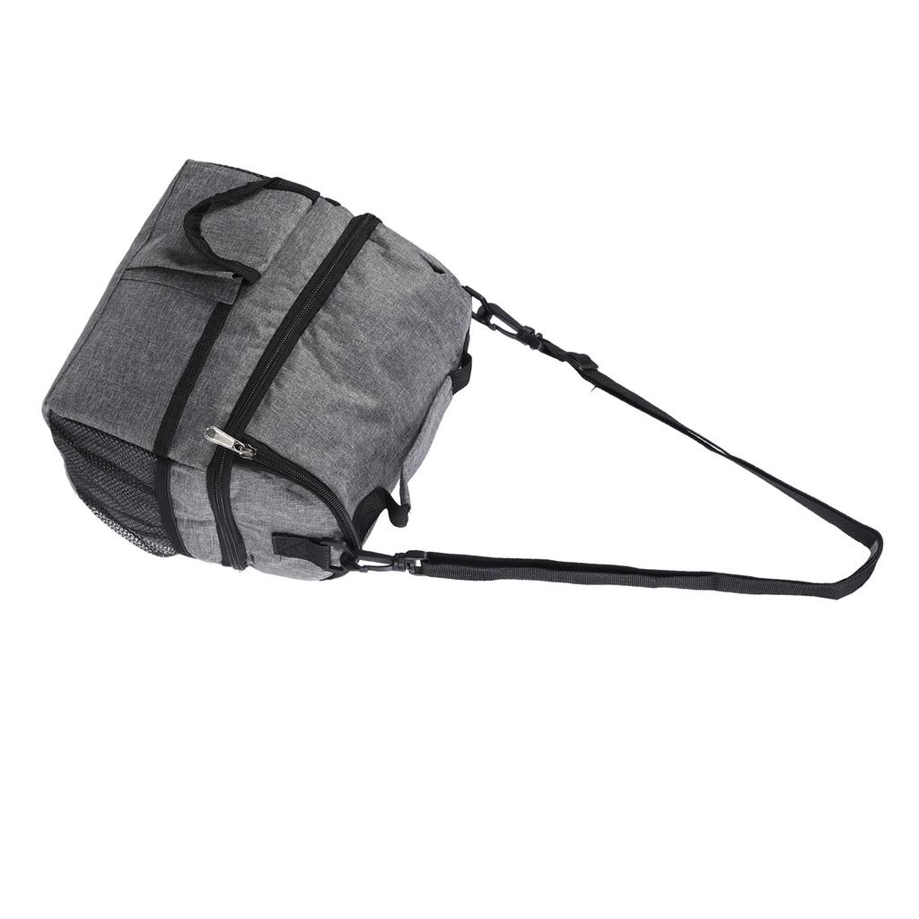 Lunch Bag 2 Deck Large Capacity Waterproof Leakage Proof Pockets Versatile Insulated Lunch Box for