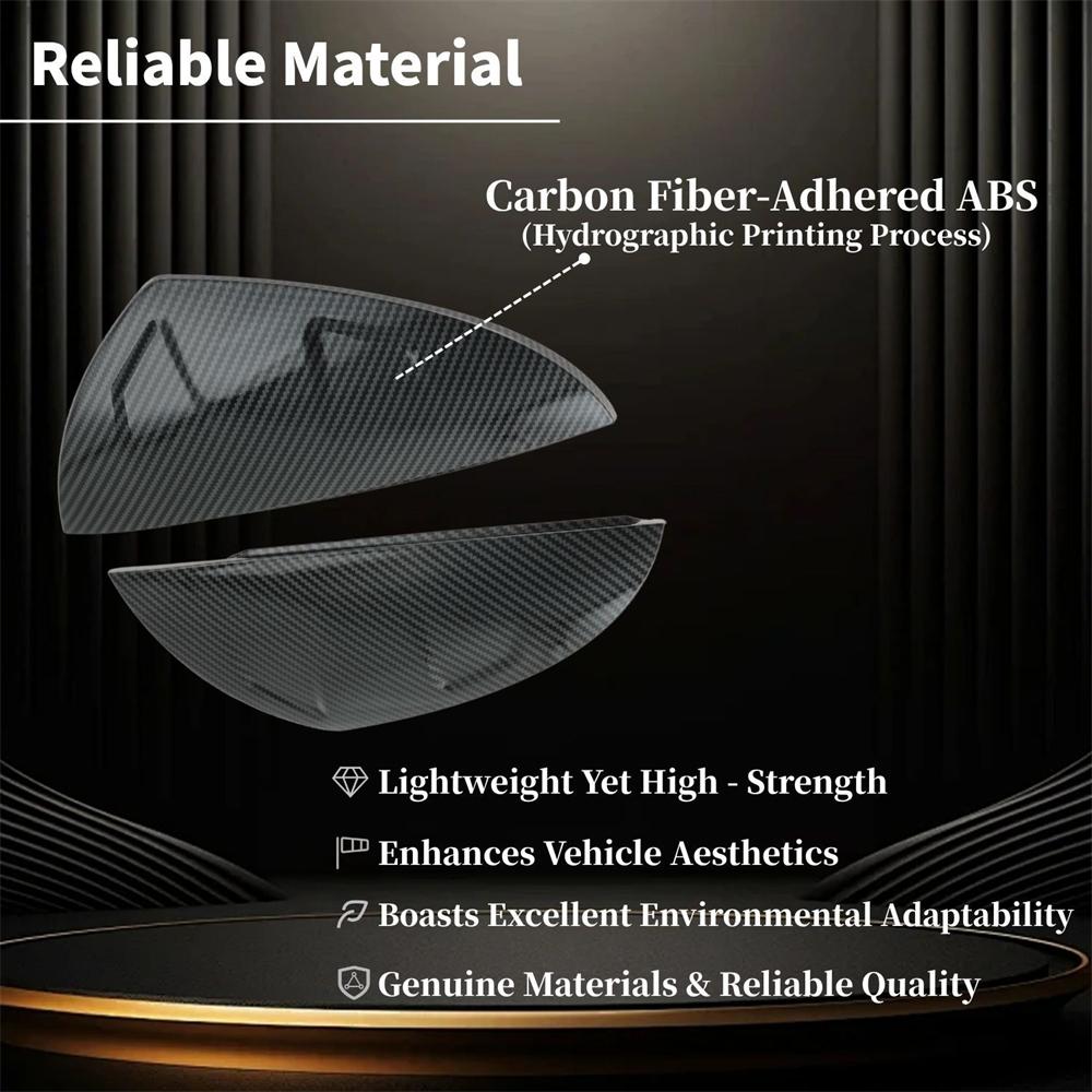 Carbon Fiber Texture M Style Mirror Cover Caps for 2021-2025 Lexus IS350