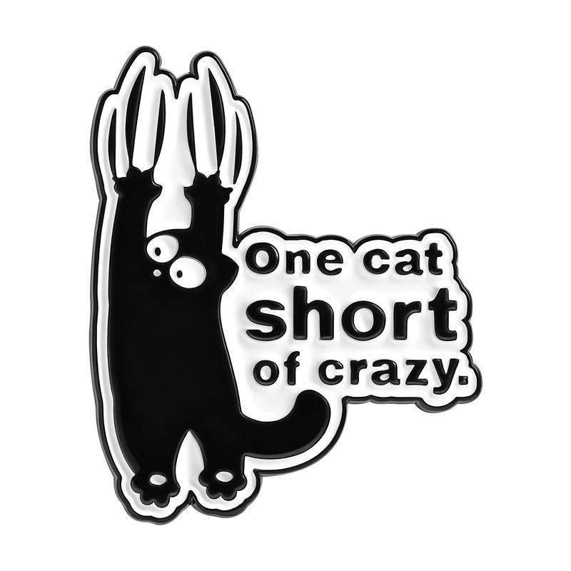 

Эмалевые значки «Черные коты» Смешные Крутые Котята Мяу Броши Лацканные значки Простые Мультяшные Животные Ювелирные изделия Подарок для Друзей