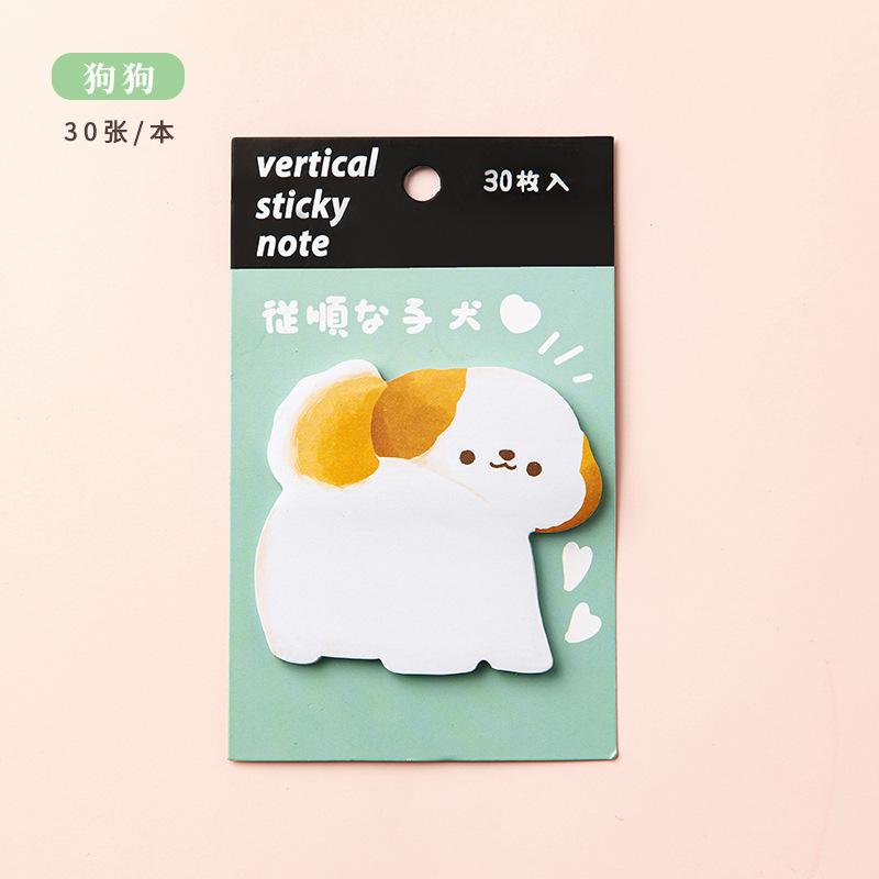 60 Sheets Cute Cartoon Sticky Notes – Colorful Kawaii Memo Pad, Ins-Style Stationery with Posted Tabs for School & Daily Message