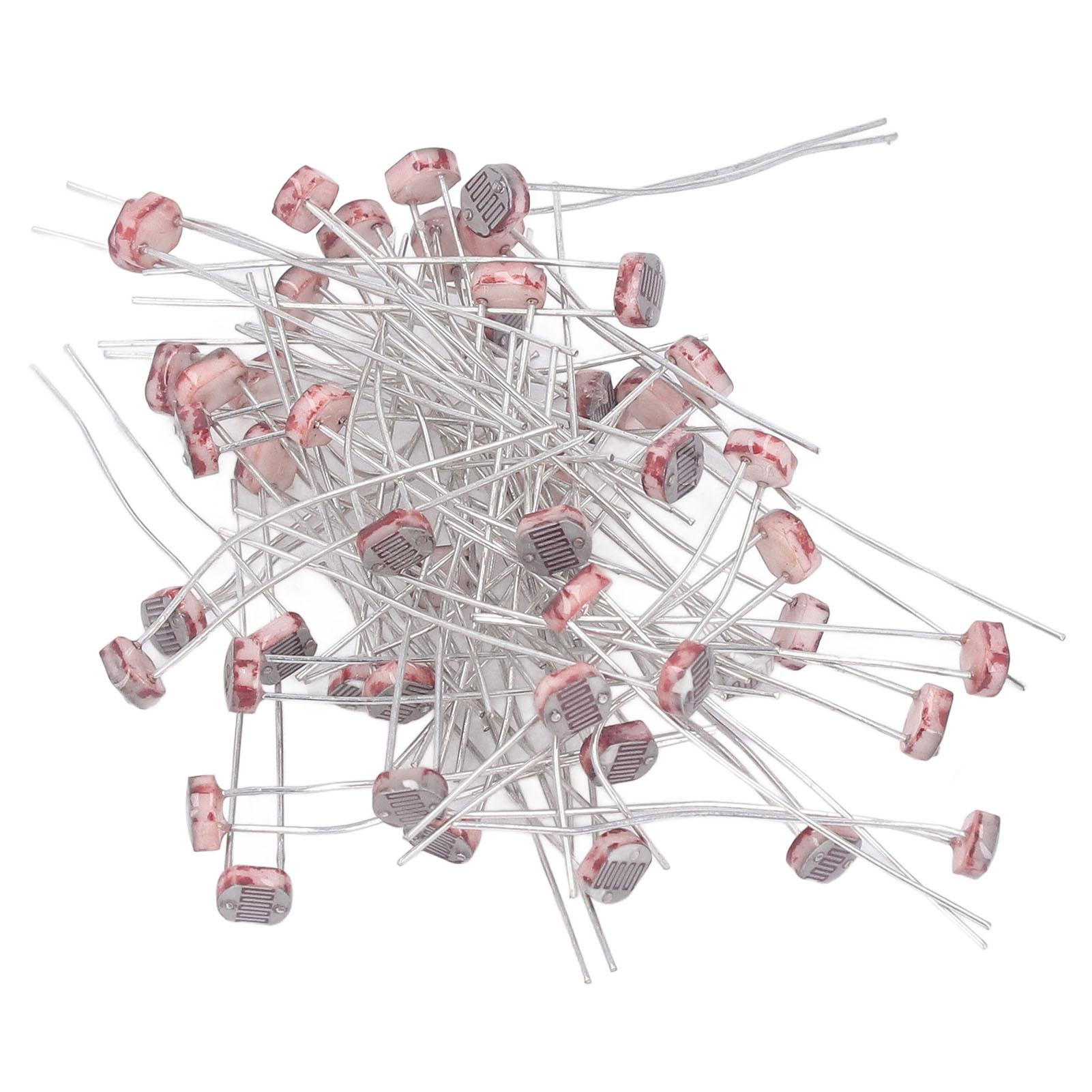 

50 Pcs Photoresistor GM5539 Photo Light Sensitive Resistor 5mm Light Dependent Resistor