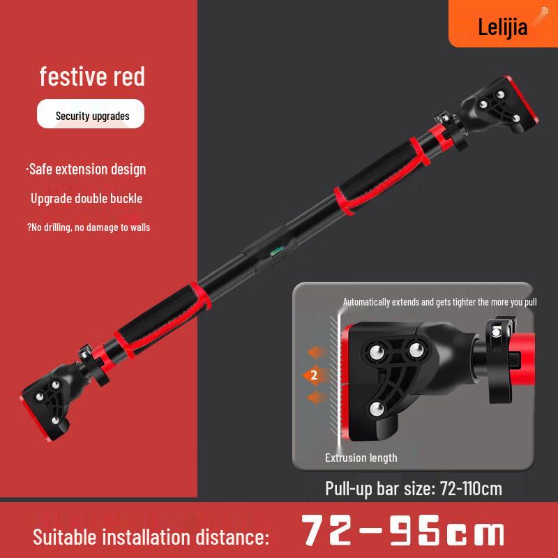 Punch-Free Adjustable Indoor Pull-Up Bar