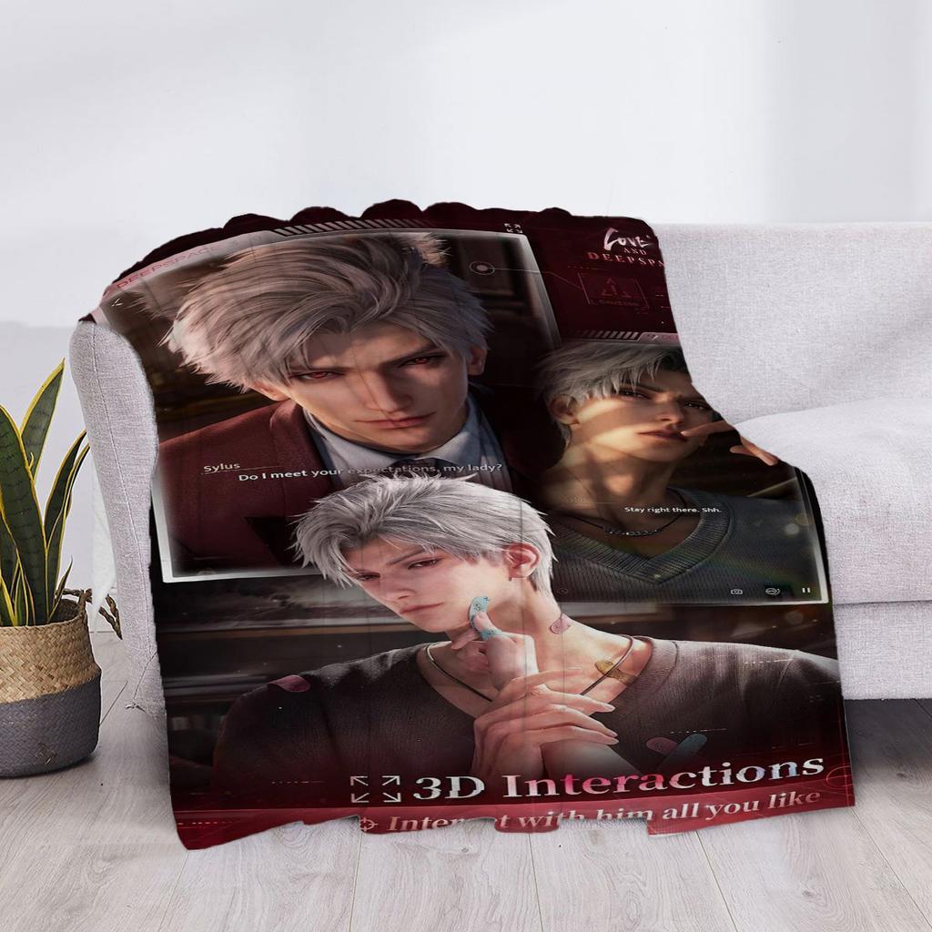 Love and Deepspace Children's Blanket Throws Blankets Throw Bed Sofa Knee Custom Anime Fluffy Soft Luxury Home Decoration Cute