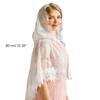 Fashion Summer Wedding Party Shawl for Woman Lace Trim Wrap Casual Scarves Shawls with Hoodie Foulard Female Supplies