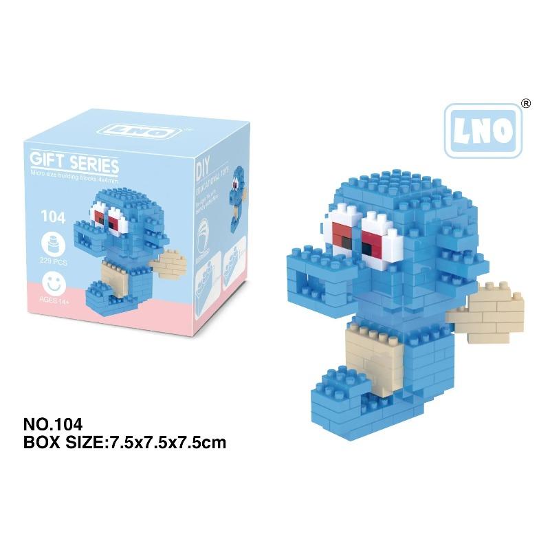 Pokemon Small Blocks Nanoblock Charizard Kyogre Groudon Rayquaza Model Education Graphics Toys for Kids Birthday Gift Toys