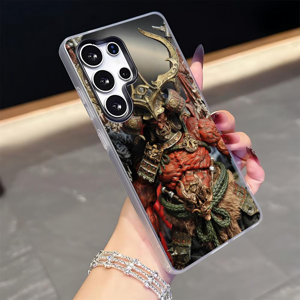 game Nioh 3 Phone Case for Samsung S25 S24 S23 S22 S21 FE Plus Ultra Black 2-in-1 Jelly silicone case