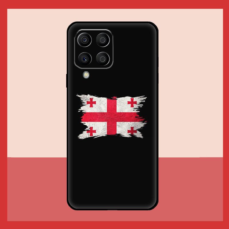 Georgia Grunge Flag Case For Samsung Galaxy M31 M21 M13 M33 M53 M15 M35 M55 M16 M36 M56 M12 M32 M52 M14 M34 M54