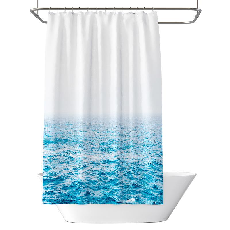 

Утолщенная водонепроницаемая занавеска для ванной комнаты, устойчивая к плесени, занавеска для душа, занавеска для душевой перегородки, занавеска для душа, занавеска для ванной комнаты, бесплатная перфорация 200x180