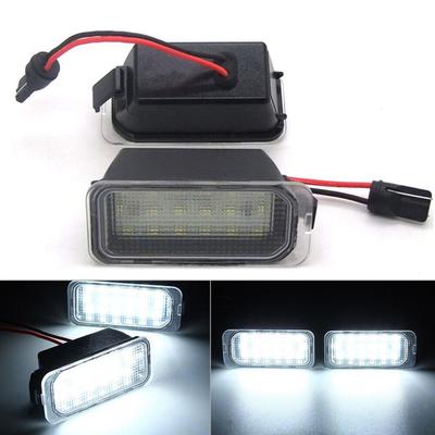 2Pcs Car LED License Number Plate Light Assembly Replacement For Ford Fiesta C-Max Focus Mondeo Galaxy S-Max