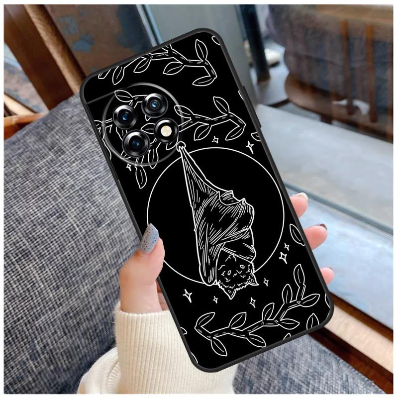 Skull Gothic Creepy Pastel Goth Case For OnePlus 13 13R 13s 12 12R 11 10 Pro 10T 8T Nord 5 CE 2 3 4 Lite N10 N20 N30 Coque