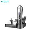 VGR 111 5-in-1 Men's Care Nose Hair Sculpting Electric Fader Shaving Hair Clipper Hair Trimmer Set Smart Digital Display LED Shaver Safe and Hygienic