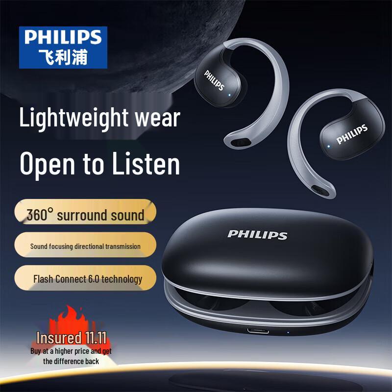 Philips TAT2708 True Wireless Open-Ear Sport Earbuds