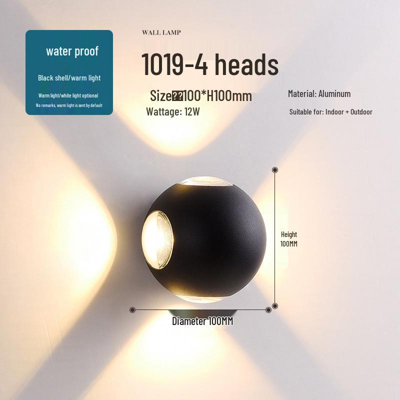 Waterproof Outdoor Wall Light – Villa, Garden, Balcony, Courtyard & Entrance
