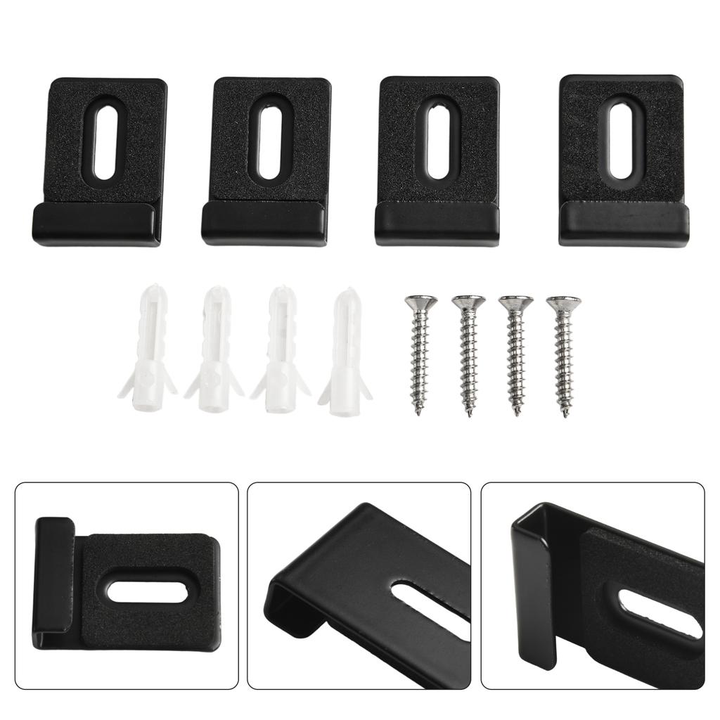 Glass Clips Clips Mirror Package Plastic Stainless Steel Unframed Bathroom Content EVA Fixing Frameless Safety