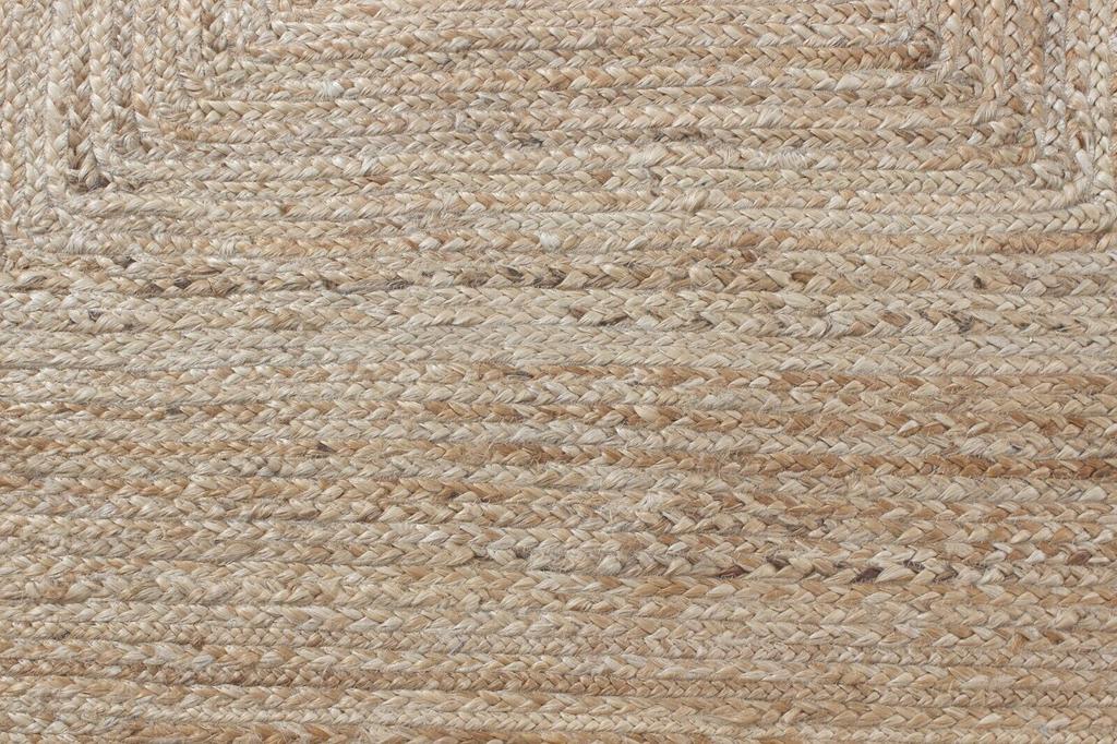 Jute Teppich 100% Naturjute Baumwollteppich Handgefertigt Wendbar Bereichsteppich moderner Teppich