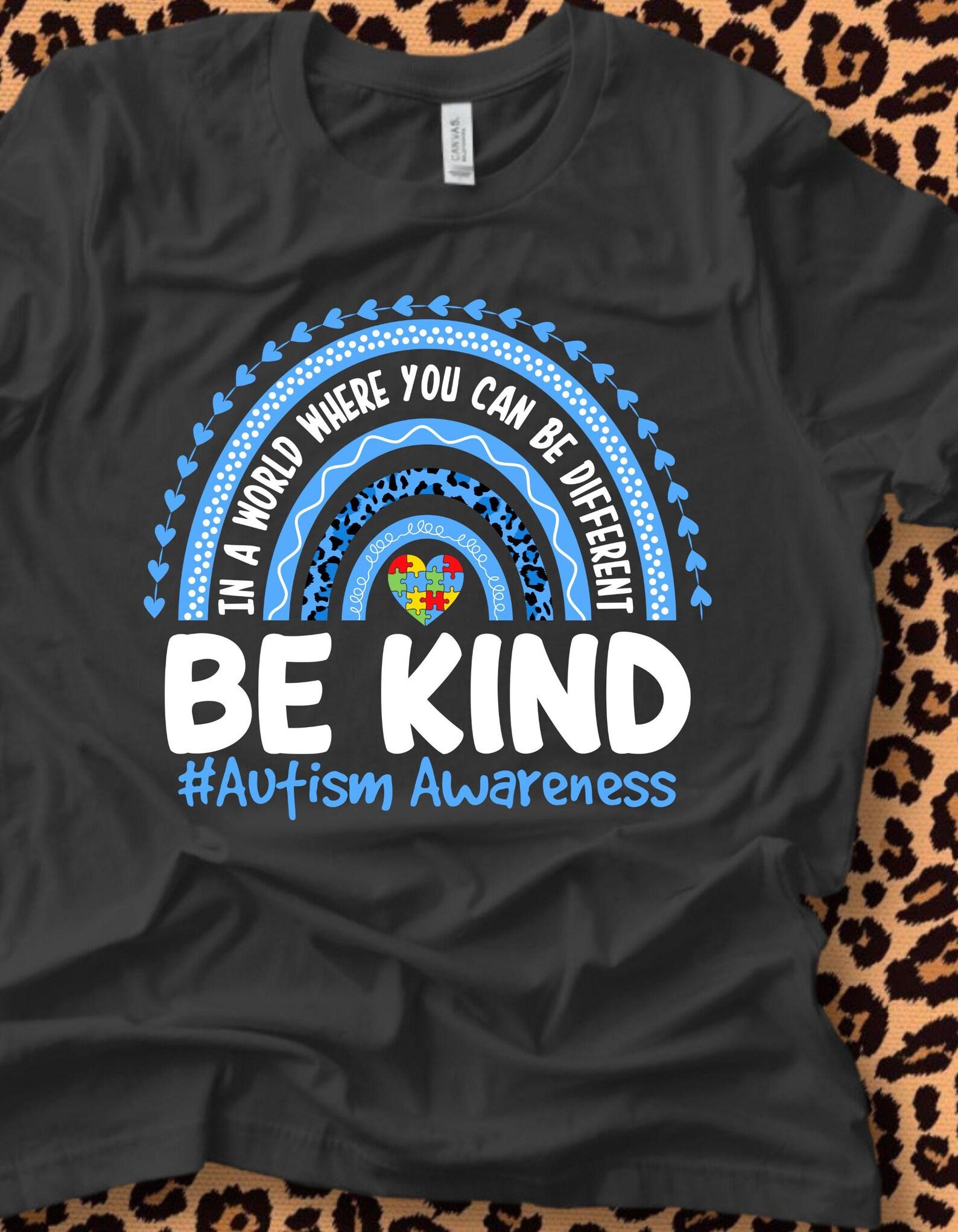 Be Kind Unisex Tee for Autism Awareness, Support Autism, Kindness Shirt, Gift for Advocate, Autism Month 2XL