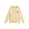MLB Old Flower Sweatshirts Unisex Beige Yellow Hooded Moderate Regular 3AHDM0114-43BGS