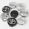 4Pcs 57mm 62mm ABS Car Wheel Center Hub Caps Hub cap Cover Badge Car Emblem For Toyota C-hr Prado Prius Avensis Rav4 Yaris Hilux