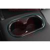 1PCS Steel Carbon fiber Rear Seat Drink Cup Holder Trim For Hyundai Sonata 20-23
