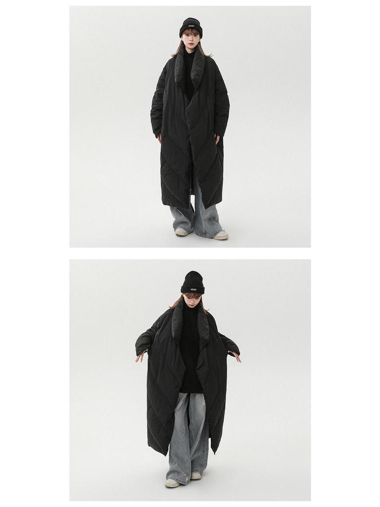 Chaqueta acolchada de algodón grueso unisex hasta la rodilla - Abrigo de invierno cálido y versátil