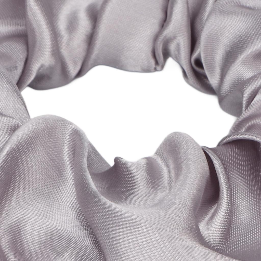 5pcs Light Up Scrunchies Light Up Grey Satin Elastic Glow in The Dark Hair Scrunchy for Women