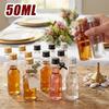 10/30PCS 50ML Mini Liquor Bottles Portable Plastic Juice Bottles Reusable Drink Container For New Year Weddings Parties Favors