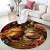 Frog Pattern Round rug,Carpet Rug for Living Room Bedroom Playroom ,Non-slip Floor Mat,Holiday Gifts and Birthday Gifts.