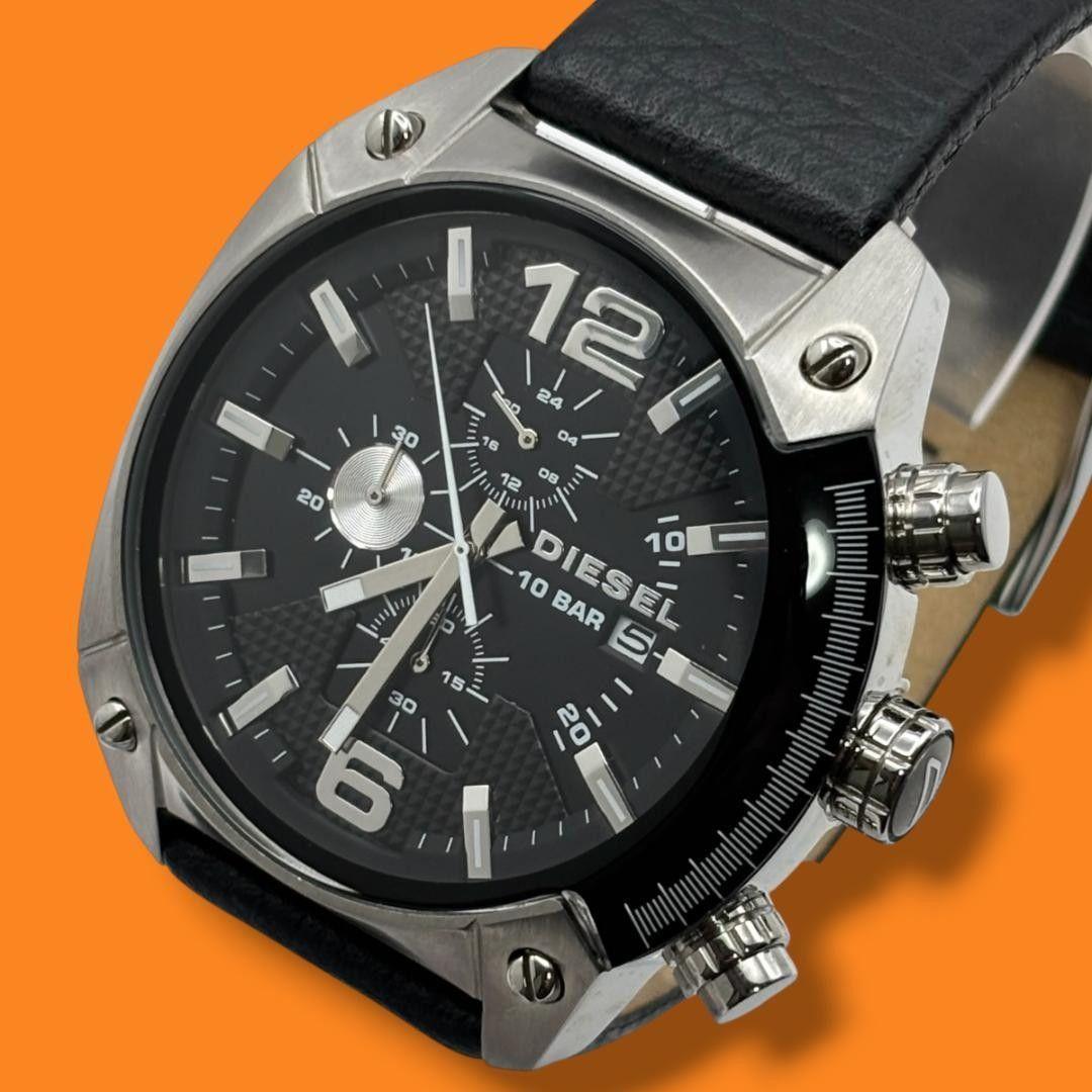 Used Good Condition Working Item Diesel Overflow Men s Watch Big Case Quartz