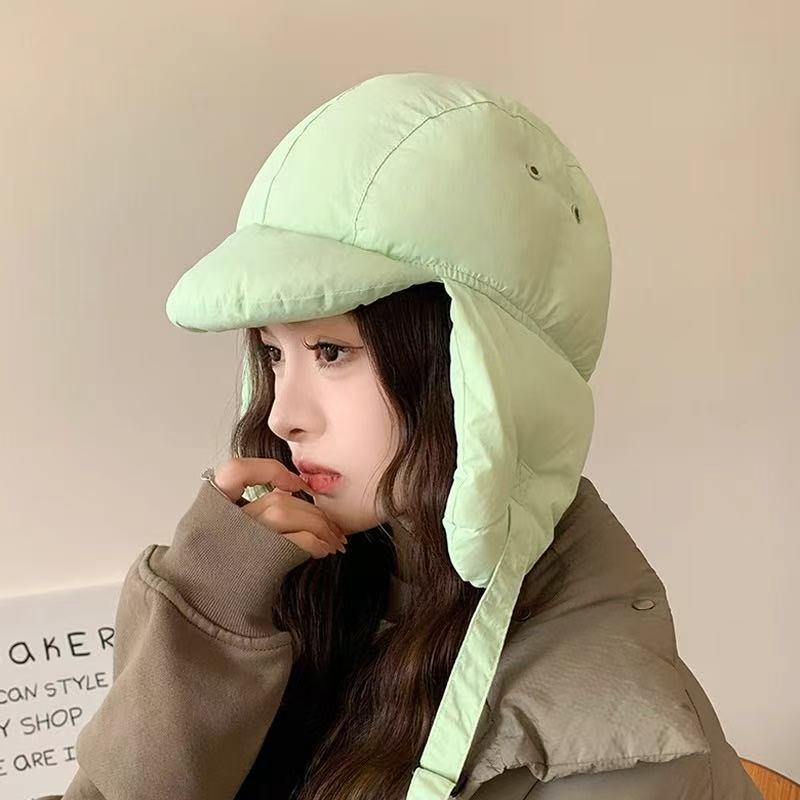 Winter Plush Fisherman's Hat, Children's Japanese Mongolian Hat, Ear Protector, Bald Head Hat, Warm and Plush Thickened Cute Pile Hat