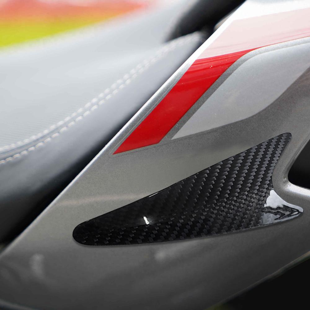 Motorcycle Carbon Fiber Fuel Tank Tail Protection Trim for Triumph Daytona 675R 2013-2016 Street Triple 765 2017-2022