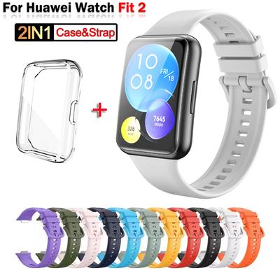 Ersatz-Uhrenarmband für Huawei Watch Fit 2, Silikonarmband für Huawei Watch Fit2, Uhrenarmbänder