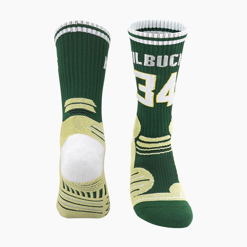 Non-Slip Professional Basketball Socks Men'S Medium Tube American Thickened Towel Bottom Women'S Sweat-Absorbing And Breathable Sports Socks Men'S