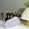 Pink Cloud-Shaped Multifunctional Storage Box for Cosmetics, Remote Controls, and Office Supplies